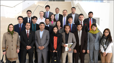 Afghan diplomats and U.S. Institute of Peace staff at USIP on December 5, 2012