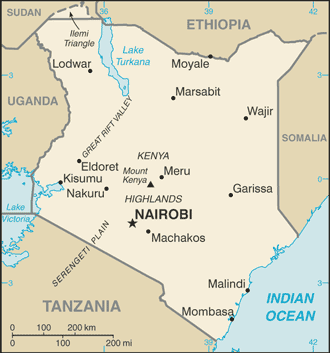 ke-map.gif Map of Kenya (Stock Photo)