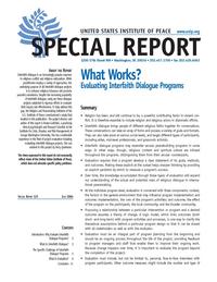 Garfinkel_SR123_cover.jpg What Works? - SR 123 (Image: USIP)