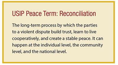 USIP Peace Term: Reconciliation