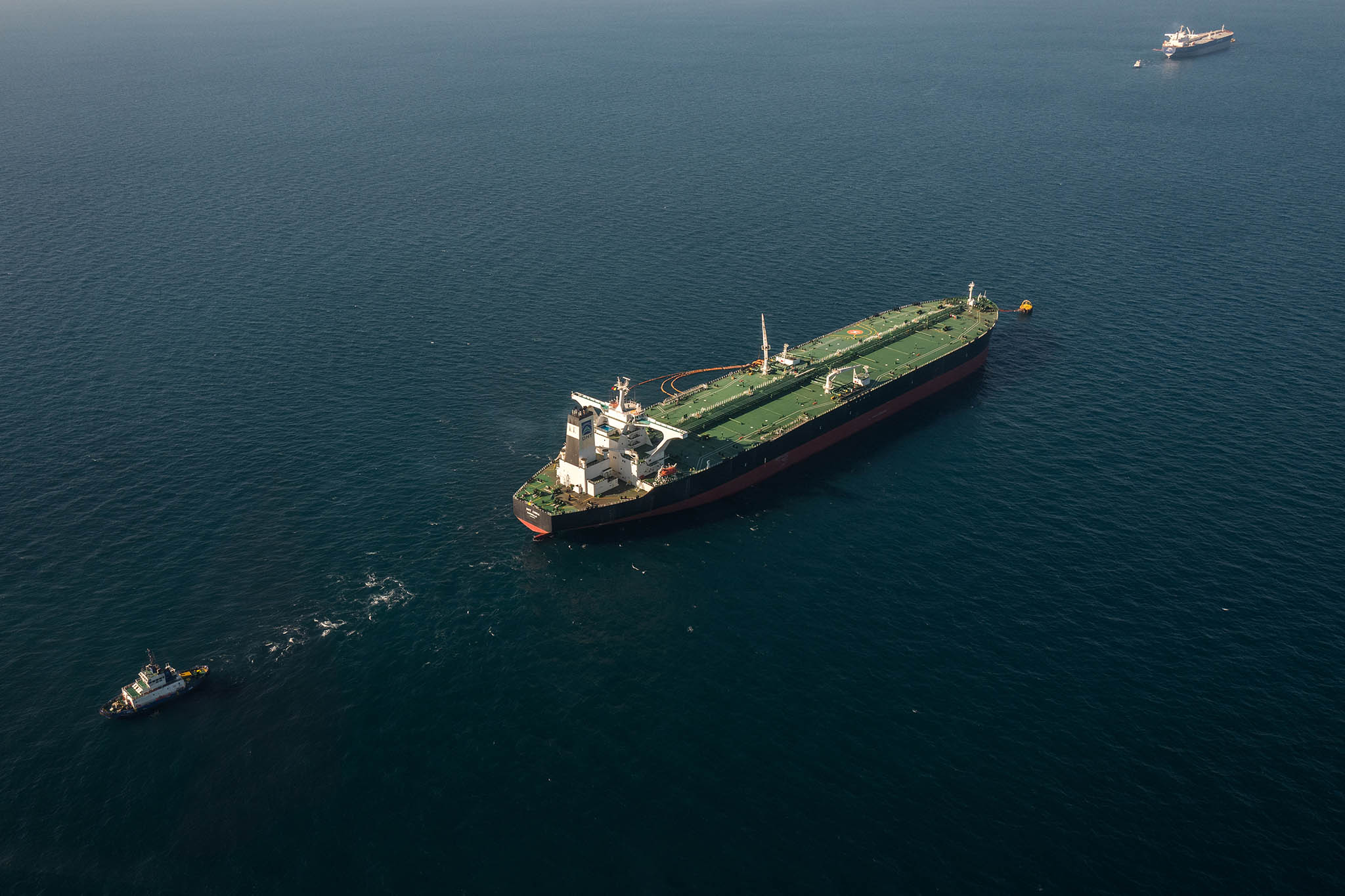 Oil tankers near the seaport of Ras Tanura in Saudi Arabia., Jan. 11, 2018. (Christophe Viseux/The New York Times)