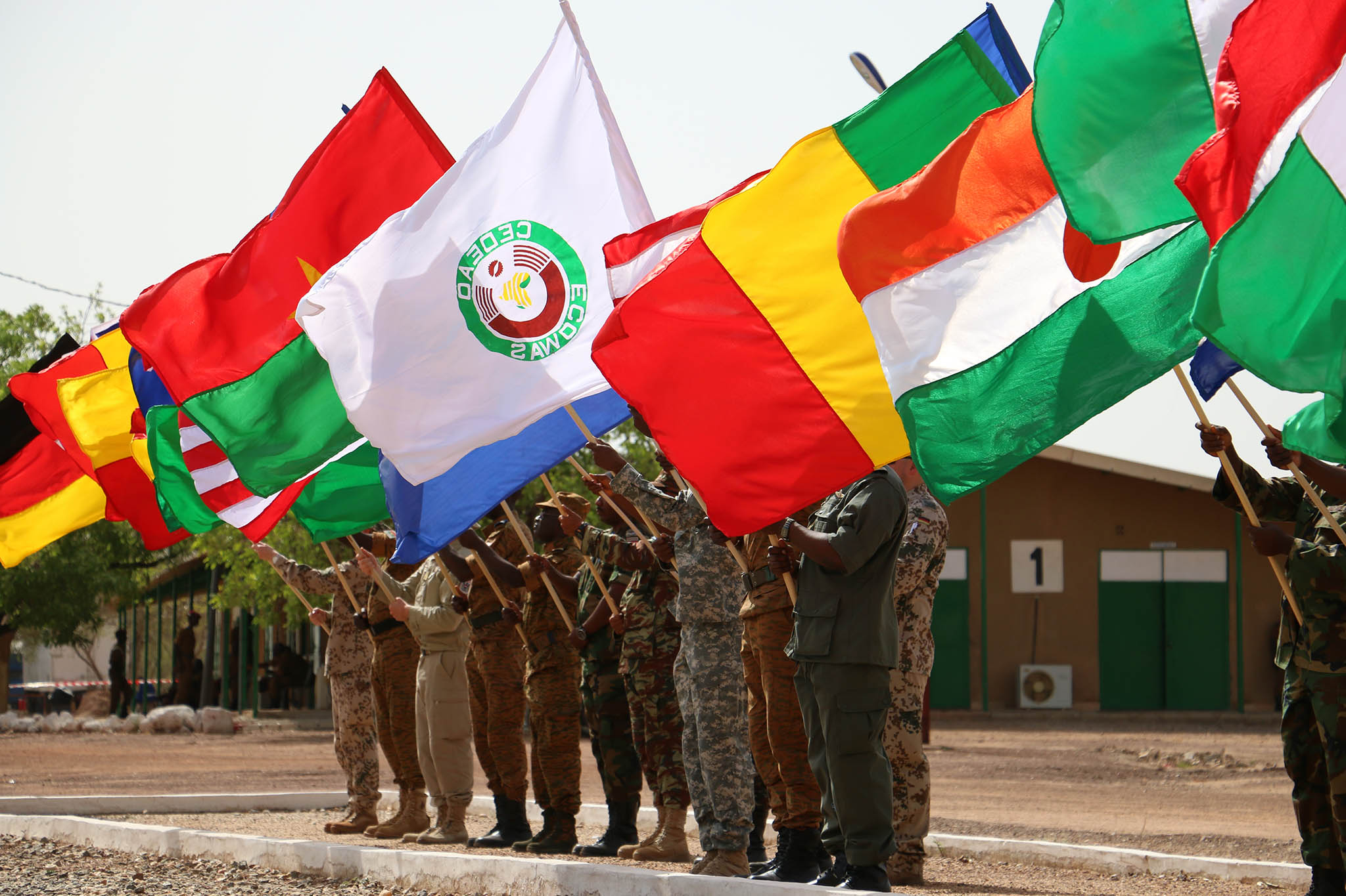 International troops supporting a U.S. Army joint exercise, Ouagadougou, Burkina Faso, May 2016. ECOWAS should consider how to shape and use such a force to serve its constituent citizenries and rebuild ECOWAS’ public legitimacy. (U.S. Army)