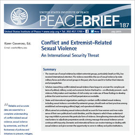 Conflict and Extremist-Related Sexual Violence report cover