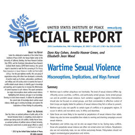 Wartime Sexual Violence: Misconceptions, Implications, and Ways Forward report cover