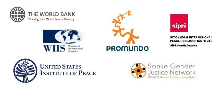 Men, Peace, and Security Symposium: Agents of Change logos