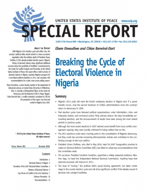 Special Report: Breaking the Cycle of Electoral Violence in Nigeria