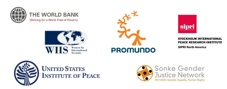 Men, Peace, and Security Symposium: Agents of Change logos
