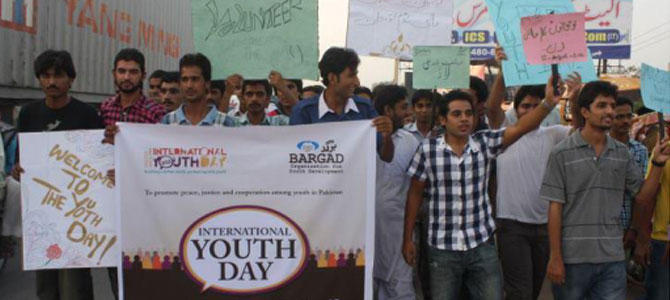 Bargad organized International Youth Day activities across Pakistan to empower youth to deter extremist messaging.