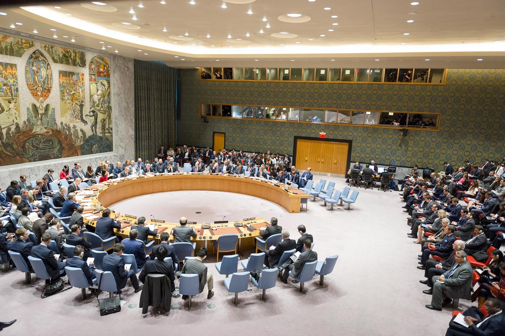 UN Security Council meeting. Photo courtesy of the UN.