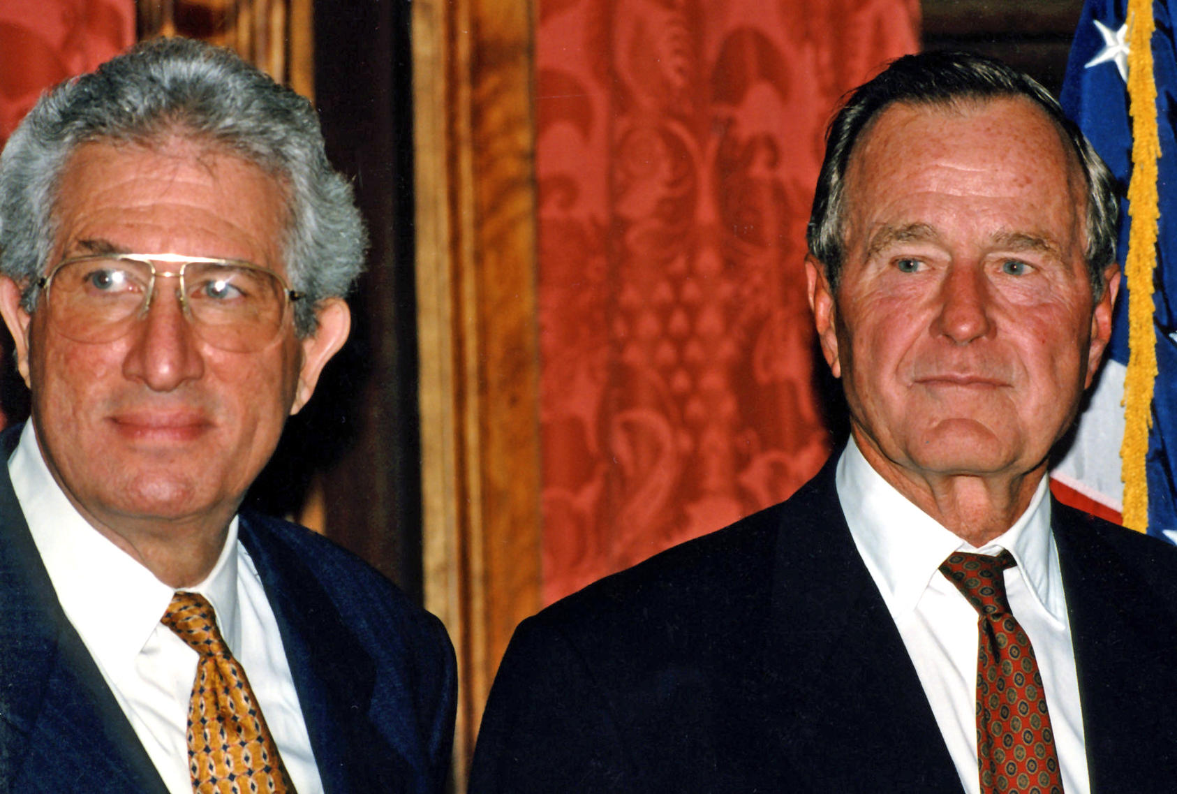 Richard Solomon and Prsident George H.W. Bush