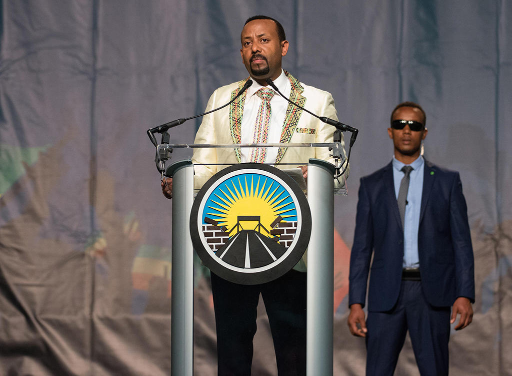 Ethiopian Prime Minister Abiy Ahmed’s during his visit to Washington, DC (Office of Mayor Muriel Bowser via Flickr).
