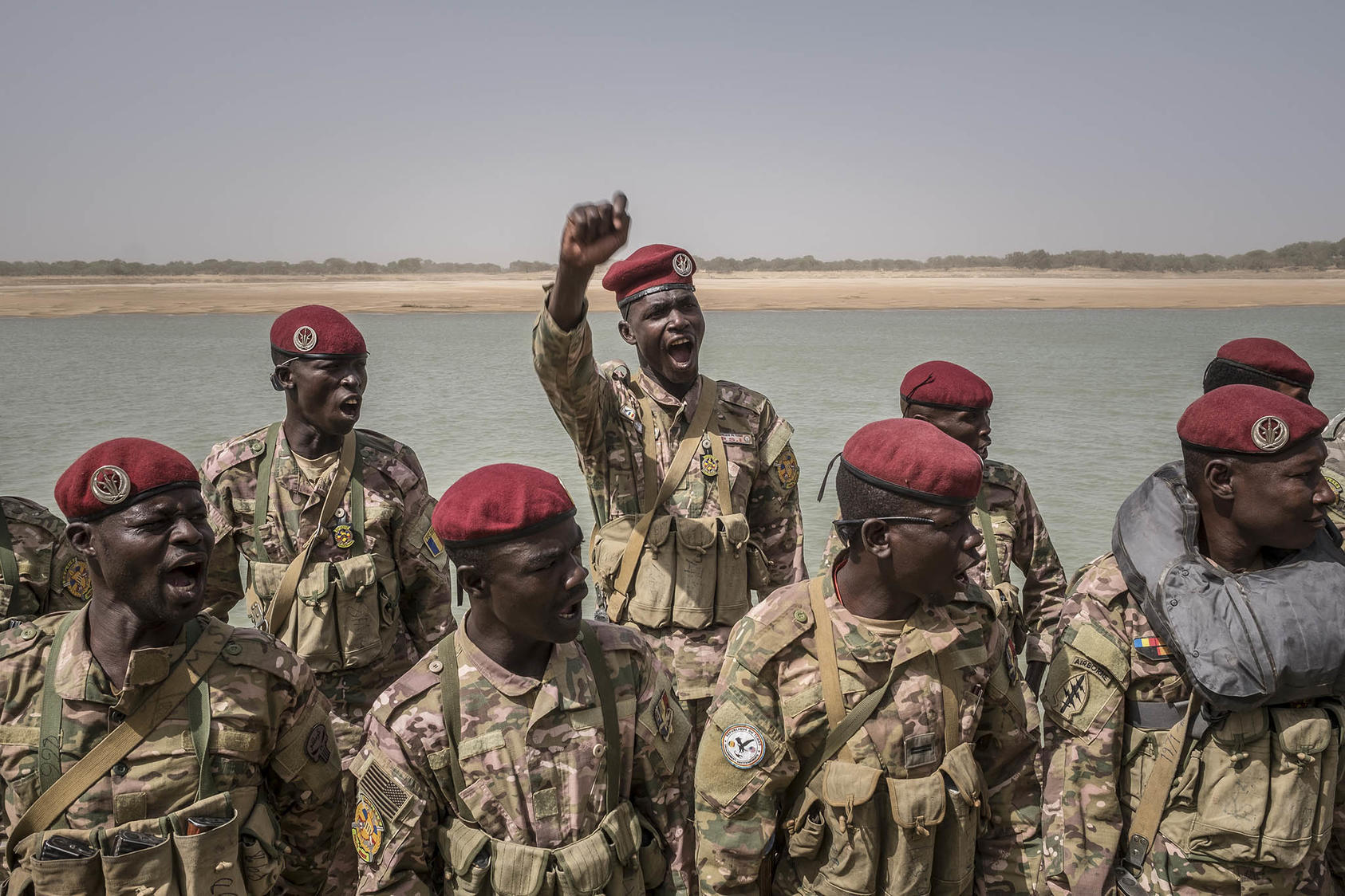 Chadian soldiers in the capital, N'Djamena, March 15, 2017. The ruling military council has made little progress toward a democratic transition as the deadline nears. (Bryan Denton/The New York Times)