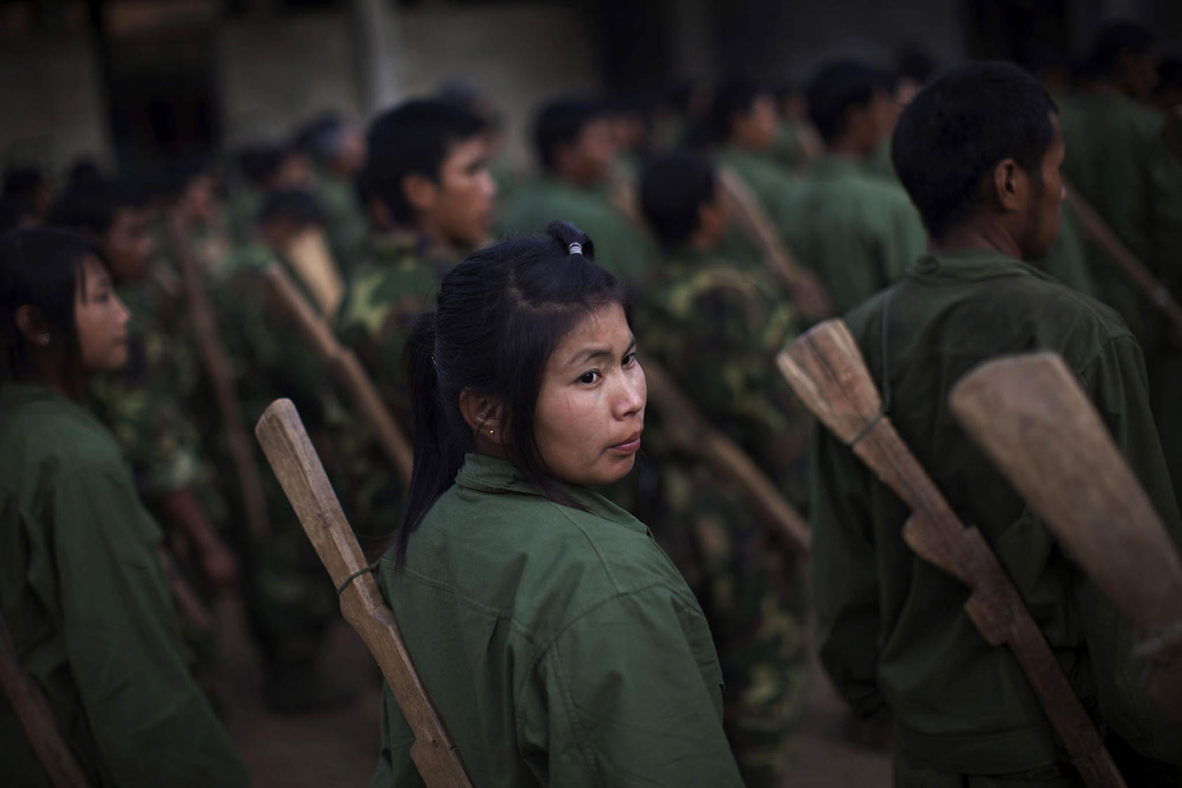 Kachin Independence Army trainees on a base near Laiza, Myanmar, Jan. 4, 2012. A degree of self-administration has been in place for decades in Myanmar’s major-ethnic minority areas. (Adam Dean/The New York Times)