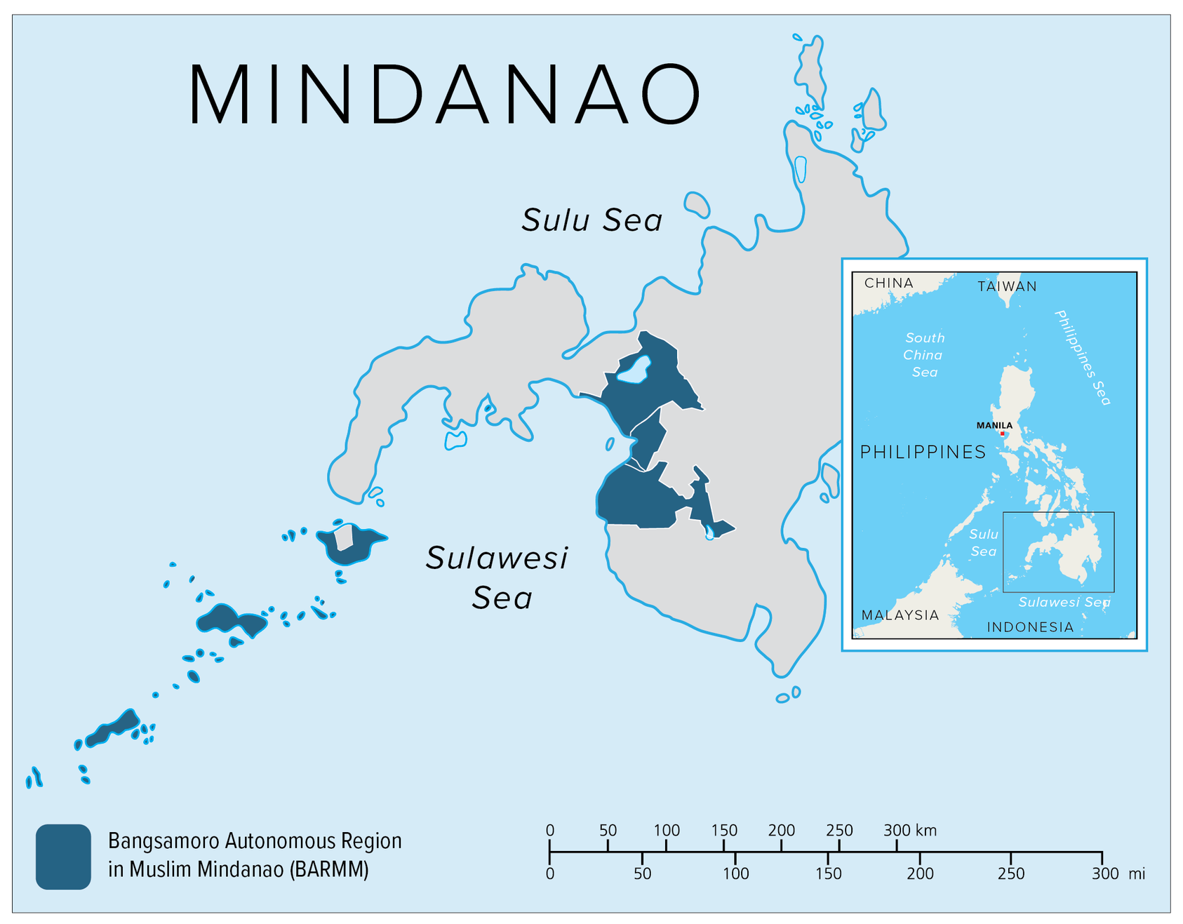 Map of Mindanao
