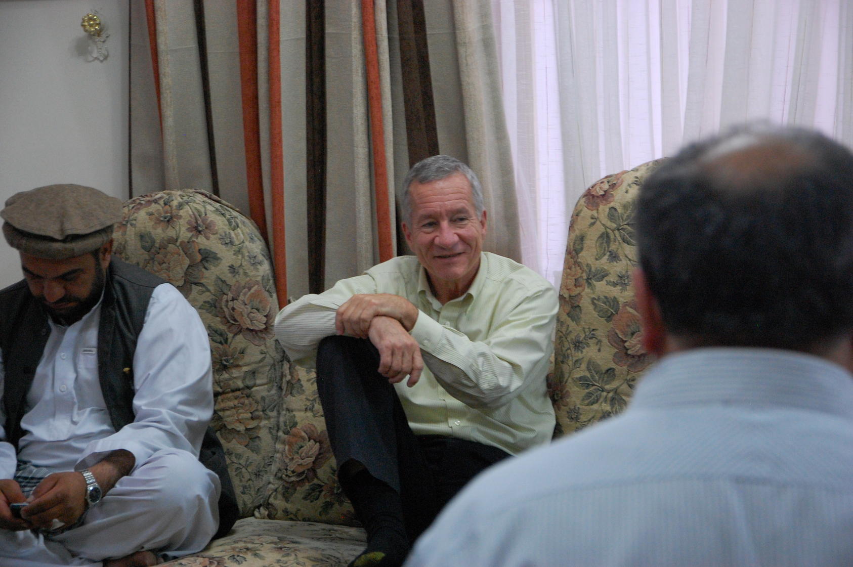 USIP President-select Jim Marshall with a group of Afghan elders