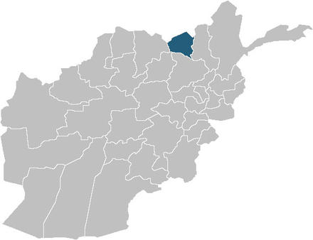 Map of Afghanistan Kunduz Province