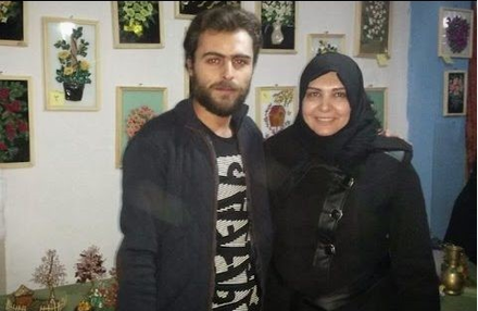 Ghalia Rahal with her son, Khaled, in 2015. (Hiba Rahal)