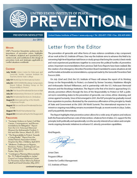 July Prevention Newsletter