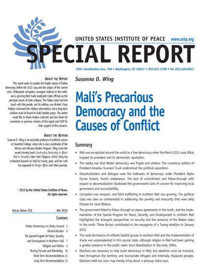 Special Report: Mali’s Precarious Democracy and the Causes of Conflict