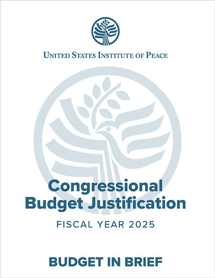 USIP FY25 Budget in Brief