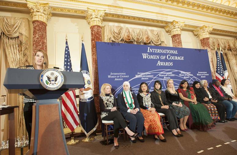 Deputy Secretary of State Heather Higginbottom presents 10 women with the 2015 Secretary of State’s International Women of Courage Award at the U.S. Department of State in Washington, D.C., on March 6, 2015. (State Department photo/Public Domain)