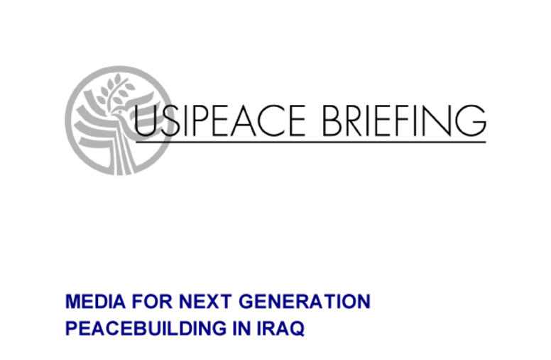 peace briefing cover