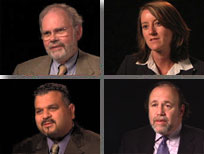 Faces of those interviewed in the course.