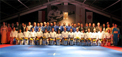 Group photo of Kata World Cup participants. (Photo: U.S. Institute of Peace)