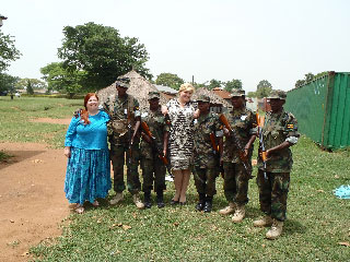 USIP Academy Trainers with Some of the Ugandan Women Soldiers Deploying to Somalia