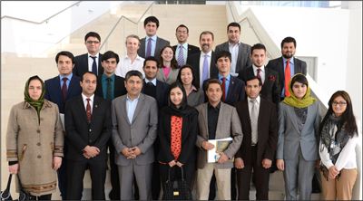 Afghan diplomats and U.S. Institute of Peace staff at USIP on December 5, 2012