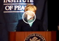 Hillary Clinton speech at USIP