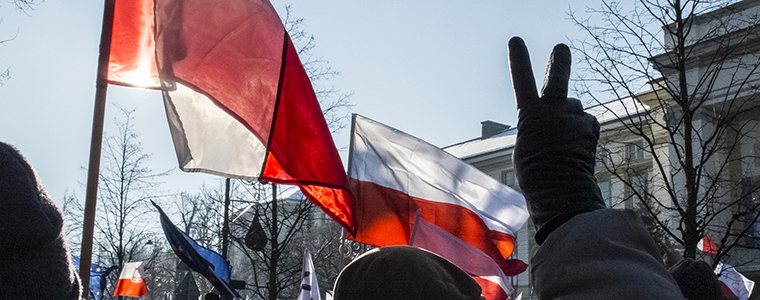 #KOD demonstration in Warsaw against surveillance law and recent governemt policies
