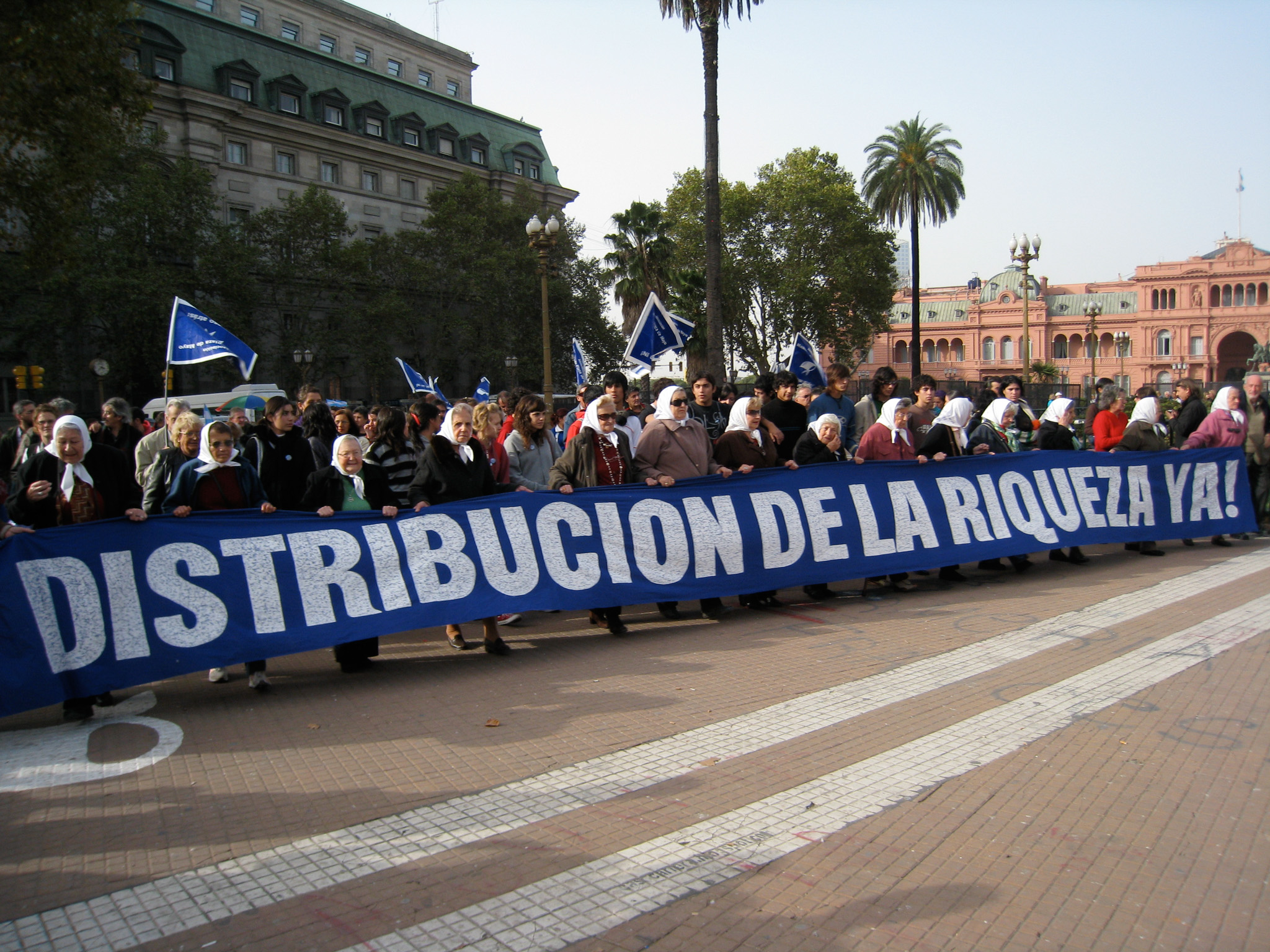 Women march in a protest by the Mothers of the Plaza de Mayo, more than 30 years after the group led a campaign that helped topple Argentina’s military regime. 