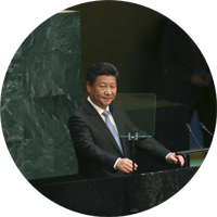 Chinese President Xi Jinping presents peace proposal at the UN. Photo Courtesy of The New York Times/Damon Winter