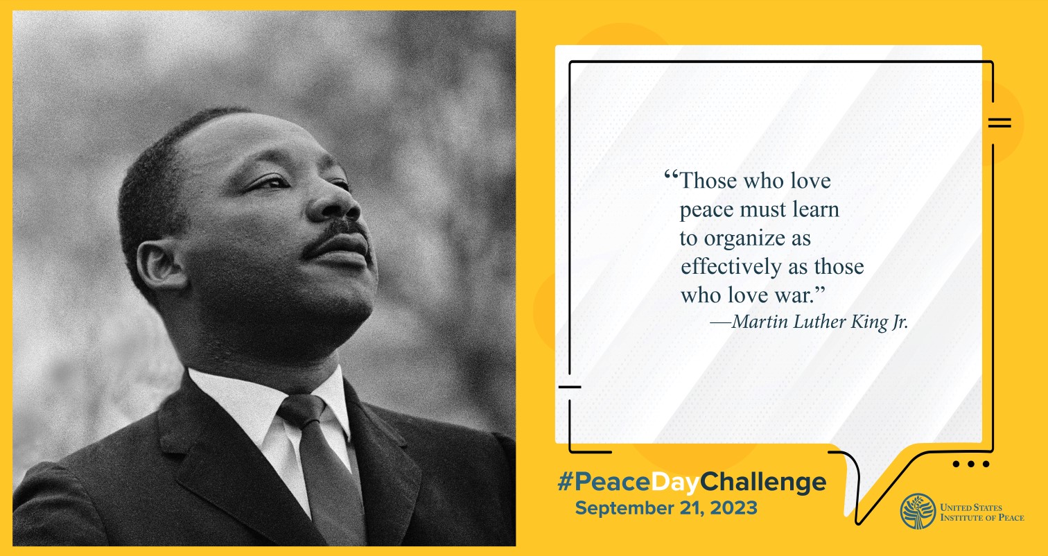 Peace Day Challenge Quote from MLK