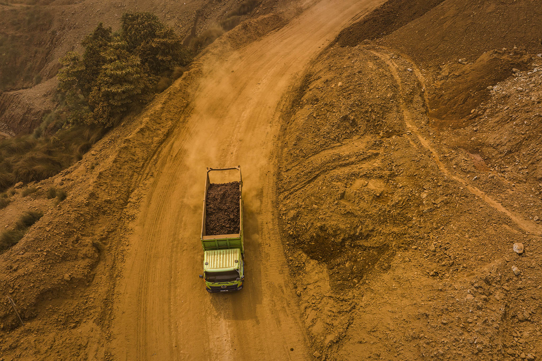 A truck carries nickel ore at a mining site in North Konawe, on the Indonesian island of Sulawesi, July 23, 2023. The fate of Indonesia’s nickel is caught in the conflict between the United States and China. (Ulet Ifansasti/The New York Times)