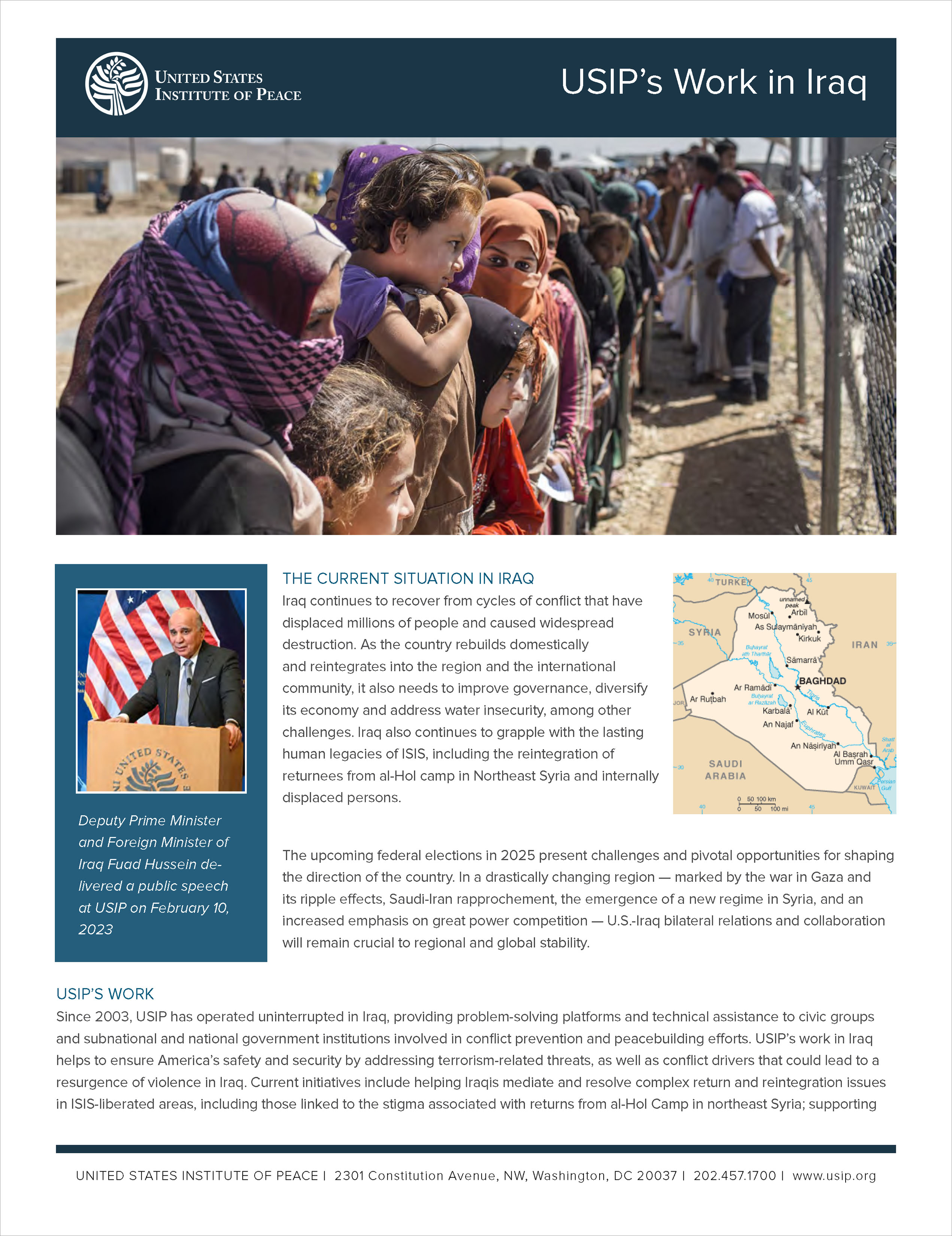 The Current Situation in Iraq cover