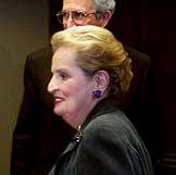 Secretary Albright USIP President Solomon