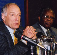 Walter Kansteiner and Zimbabwe ambassador to the U.S. Simbi Mubako