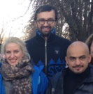 Ukrainian activists-turned-lawmakers (from left to right) Svitlana Zalishchuk,  Serhiy Leshchenko  and Mustafa Nayeem