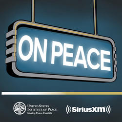 USIP and Sirius XM On Peace podcast logo