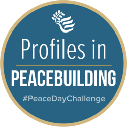 Peace Day Challenge graphic badge transparent background