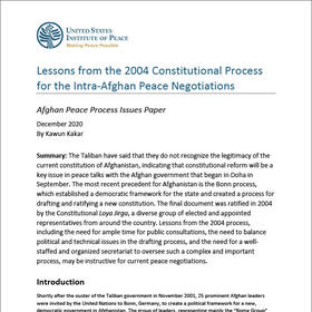 Lessons from the 2004 Constitutional Drafting Process cover page