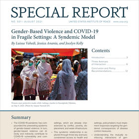 Gender-Based Violence and COVID-19 in Fragile Settings: A Syndemic Model Report Cover