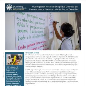 Portada de “Investigación-Acción Participativa Liderada por Jóvenes para la Construcción de Paz en Colombia”