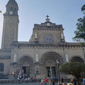 Exterior of the Manila Cathedral, October 29, 2023. (Creative Commons/LMP 2001).