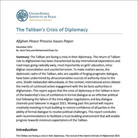 The Taliban’s Crisis of Diplomacy paper cover