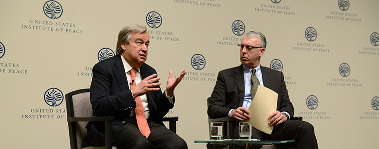 U.N. Refugees Chief Guterres Urges Support for Fleeing Syrians