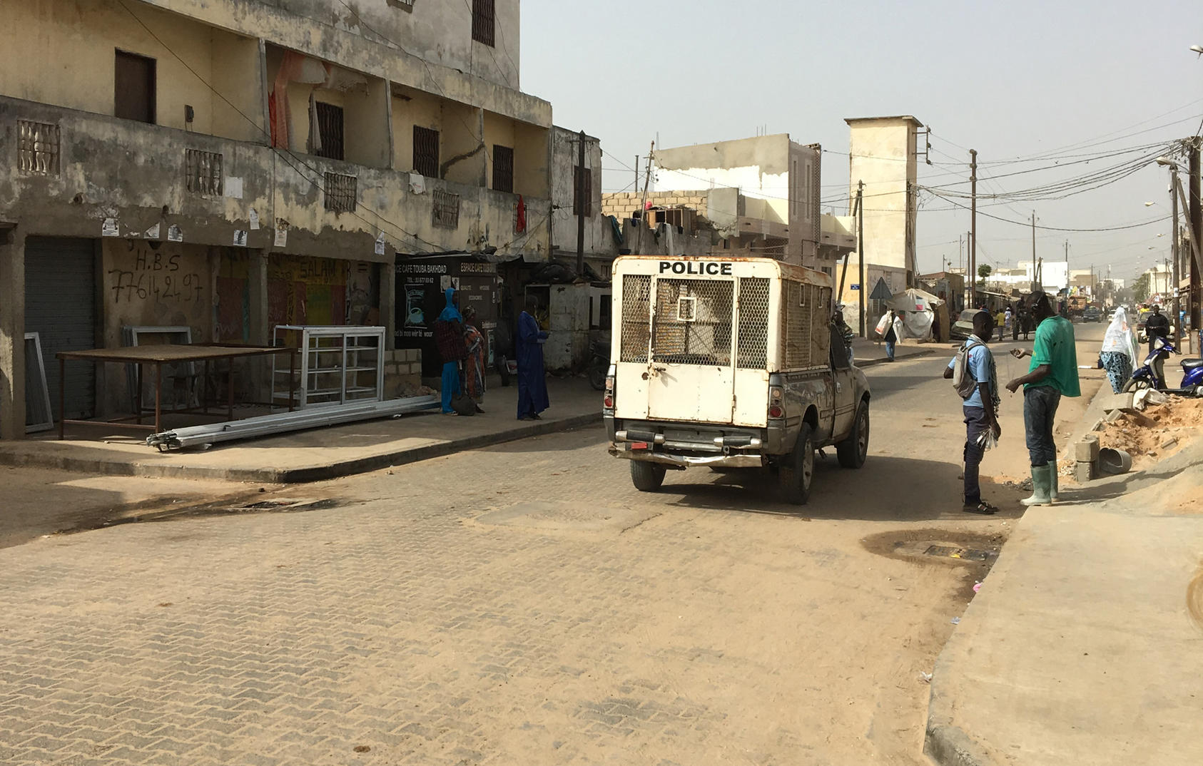 Police vehicle in Senegal