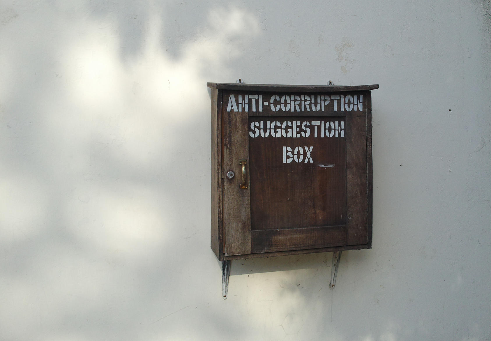Anti-Corruption box in Mombasa, Kenya. Photo Courtesy of Flickr/Marcel Oosterwijk